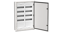 Корпус металлический TITAN 5  ЩРв-120 (2х60) 865х610х130мм IP31 белый (одна дверь)  IEK