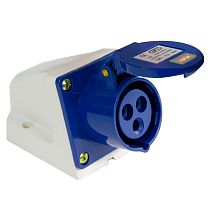 Розетка стационарная наружная TS-113 2P+PE 16А 230В IP44  ЭНЕРГИЯ
