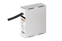 Трубка термоусаживаемая  ТУТнг 12/6 черная в коробке (10 м/упак)  TDM