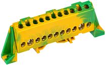 TEKFOR Шина PE "земля" в комбинированном DIN-изоляторе "Стойка" 8х12-11-ЖЗ IEK