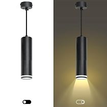 Светильник подвесной (подвес) ЭРА PL16 BK MR16/GU10 потолочный цилиндр черный