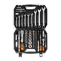 Набор автоинструмента 1/2’’ и 1/4’’ 82 предмета КВТ