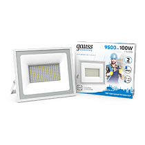 Прожектор светодиодный Gauss Elementary 100Вт 9500lm 6500K 175-265V IP65 белый