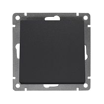 Выключатель одноклавишный UNIVERSAL серия "Афина", скрытой установки, 10А, 220В, графит (еврослот)