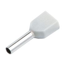 Наконечник-гильза General НШВИ(2) GNGI-E2-2x0,75-10 Белый, 100 штук