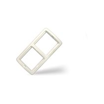 Рамка двухместная горизонтальная Валери, слоновая кость UNIVERSAL