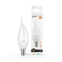 Лампа светодиодная Gauss Elementary Свеча на ветру 6Вт E14 420lm 3000K