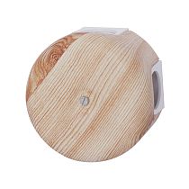 Коробка распределительная 78мм, пластик, цвет Карельская Сосна (4 кабельных ввода в комплекте) Bironi