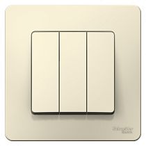 Blanca скрытая установка Молочный Выключатель 3 клавишный , 10А Systeme Electric (Schneider Electric) Blanca скрытая установка Молочный Выключатель 3 клавишный , 10А Systeme Electric (Schneider Electric)