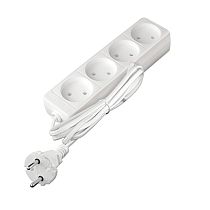 Удлинитель бытовой 1300 Вт 16А IP20 4 гнезда ШВВП без заземления 1,5м Союз