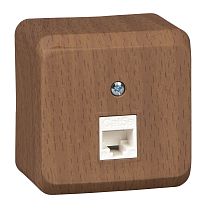 ЭТЮД открытая установка Бук Розетка компьютерная RJ45 кат.5E Systeme Electric (Schneider Electric)