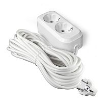 Удлинитель У10-553 ПВС 3*0,75 2 гнезда с заземлением 10м UNIVERSAL