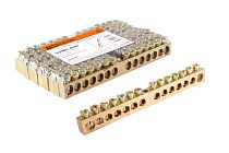 Шина "N" нулевая 6х9мм 14/1 (14групп/крепеж по центру)  TDM