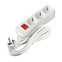Удлинитель бытовой 3500 Вт 16А IP20 3 гнезда ПВС с заземлением с выключателем 3м Союз
