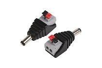 Разъем питания DC штекер 2,1х5,5мм с быстрозажимной колодкой REXANT