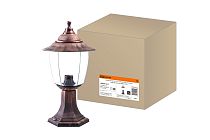 Светильник Прага Эл-11-72М 60 Вт Е27 напольный медь, прозрачный плафон  TDM