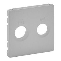 Панель лицевая для розеток TV-SAT алюминий Valena LIFE Legrand