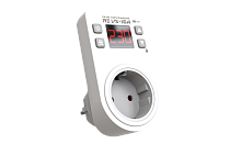 Реле напряжения тока розеточное RE VS-16A  ROSTOKELECTRO