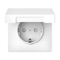 ARTGALLERY РОЗЕТКА с заземл. со шторк. с крышк., 16А, IP20,  механизм, быстрозажим. клем., ЛОТОС