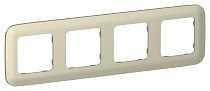 FLITE Рамка 4-местная РУ-4-А-ФлШ шампань IEK