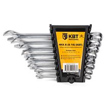 Набор гаечных комбинированных ключей НКК-8 (8-19) КВТ