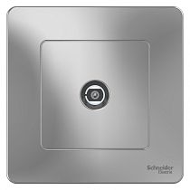 Blanca скрытая установка Алюминий Розетка TV Systeme Electric (Schneider Electric)