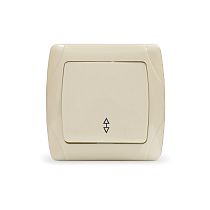 "Маргарита" Выкл. 1 кл. проходной сл.кость (Ivory)