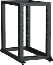 ITK LINEA F Стойка двухрамная 33U 600х600-1000мм черная IEK