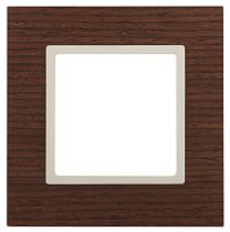 Рамка ЭРА Elegance 14-5301-09 для выключателей и розеток одиночная дерево дуб