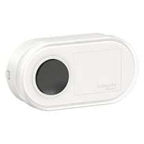 Кнопка звонка Blanca открытой установки без пластины, белая,  Schneider Electric BLNKA000011 Systeme Electric (Schneider Electric)