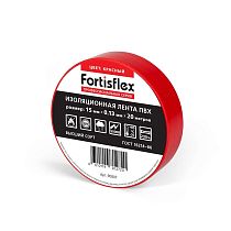 Изолента ПВХ 15x0.13х20 красная (Fortisflex)