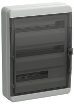 TEKFOR Корпус пластиковый КМПн-54 IP65 черная прозрачная дверь  IEK