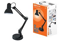 Светильник настольный на основании 2 колена 60Вт, E27 черный  TDM