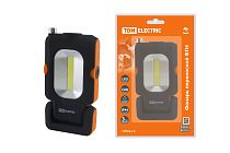 Фонарь переносной светодиодный ФП4, 1 Вт LED+3 Вт COB, 110 лм, 3хААА, магн., телескоп,  TDM