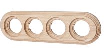 Рамка 4 постовая (Натурэль,на бревно,220мм) Bironi