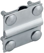 Зажим крестообразный с разделителем полоса/пруток-полоса/пруток 40/12мм оцинкованная сталь HDZ IEK