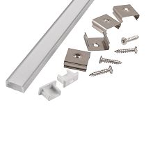 Профиль GAL-GLS-2000-7-16 (2м профиль+2м рассеиватель+2заглушки+4 скобы с шурупами 1/100)