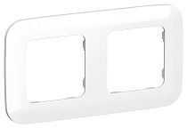 FLITE Рамка 2-местная РУ-2-А-ФлБ белый IEK