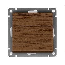 Выключатель одноклавишный UNIVERSAL серия "Афина", скрытой установки, 10А, 220В, венге (еврослот)