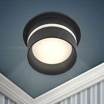 Светильник встраиваемый декоративный ЭРА DK93 BK MR16/GU5.3 черный