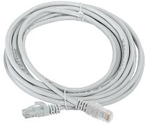 Патч-корд категории 5Е UTP 10м серый GENERICA IEK