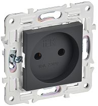 SKANDY Розетка без заземления без защитных шторок 10А SK-R02T титан IEK