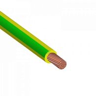Провод силовой установочный гибкий ПУГВ (ПВ-3) 25 желто-зеленый