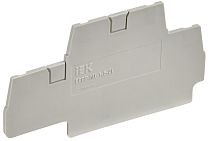 Заглушка для колодки клеммной CP-ML двухуровневая 1,5мм2 серая  IEK Заглушка для колодки клеммной CP-ML двухуровневая 1,5мм2 серая  IEK