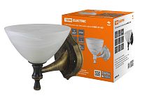 Светильник НББ 21-60-1731 УХЛ4 (черный под золото, плафон конус алебастр)  TDM