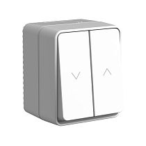 AtlasDesign Profi IP54 2-клавишный ВЫКЛЮЧАТЕЛЬ ДЛЯ ЖАЛЮЗИ, 2хсх.4, СЕРЫЙ Systeme Electric (Schneider Electric)