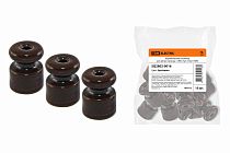 Изолятор керамический для ретро провода  «ЭКО» бук (10шт)  TDM