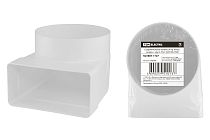 Соединительное колено 90 гр. плоск. воздух. с кругл. 55х110/D100,  TDM