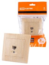 Розетка компьютерная RJ45 сосна "Лама"  TDM