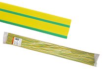 Трубка термоусаживаемая  ТУТнг 30/15 желто-зеленая по 1м (25 м/упак)  TDM